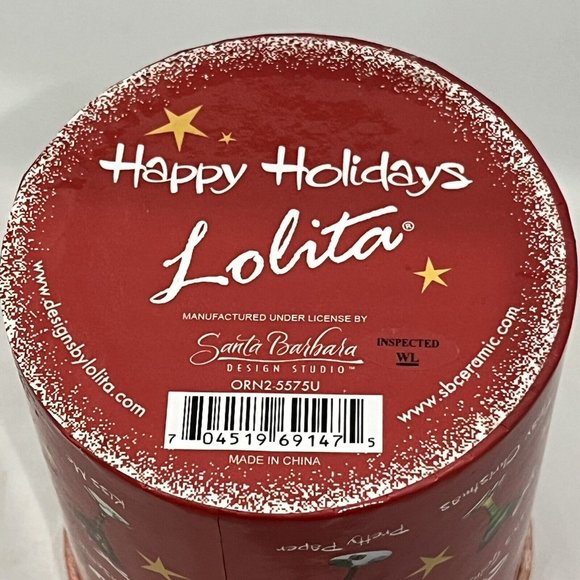 Lolita Mini-Tini Martini Glass Christmas Ornament Celebration Rhinestones W/ Box - Picture 11 of 12